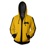 Rocky Movie Stallone Yellow Unisex Adult Cosplay Zip Up 3D Print Hoodies Jacket Sweatshirt