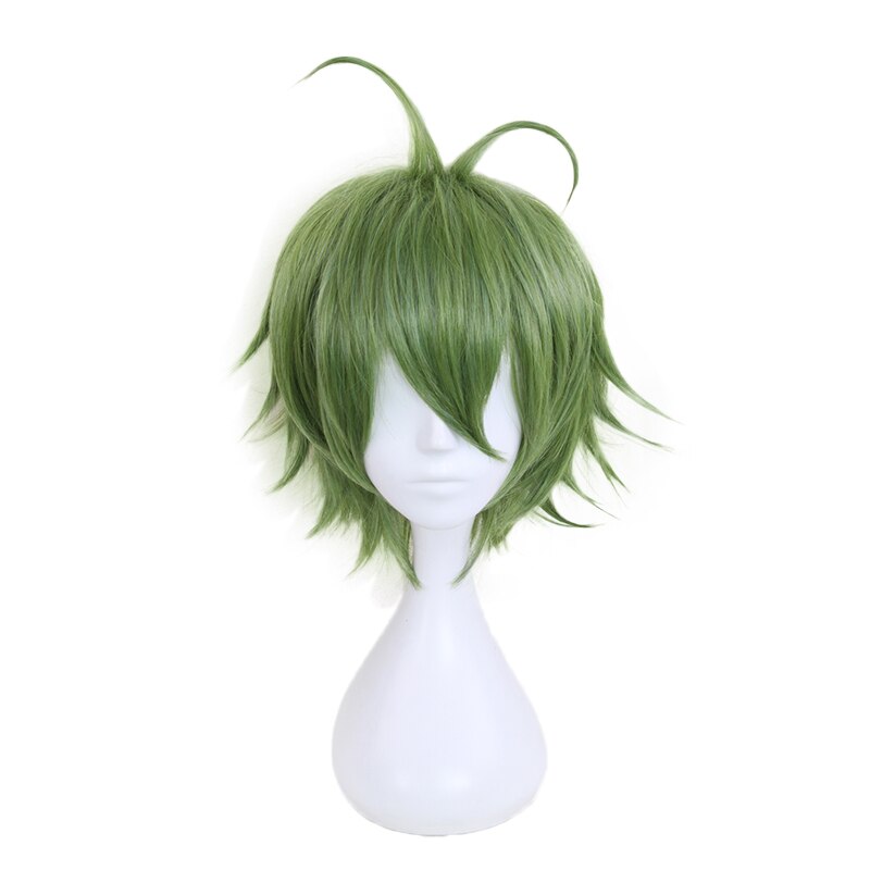 Anime Danganronpa Rantaro Amami Rantarou Green Short Dangan Ronpa V3 Synthetic Hair Party Wigs