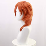 Anime Bungo Stray Dogs Chuya Nakahara Chuuya Cosplay Orange Heat Resistant Synthetic Hair Wigs + Wig Cap Accessories