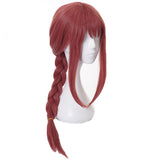 Makima Anime Chainsaw Man Cosplay Long Pink Braided Synthetic Hair Halloween Party Role Play Wigs