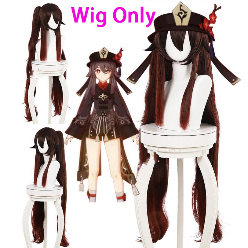 Uniform Wig Cosplay Anime Game Hu Tao Chinese Style Halloween Costumes For Women