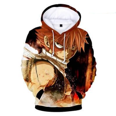 Fairy Tail Anime END Etherious Natsu Dragneel 1 Unisex Adult Cosplay 3D Print Hoodie Pullover Sweatshirt