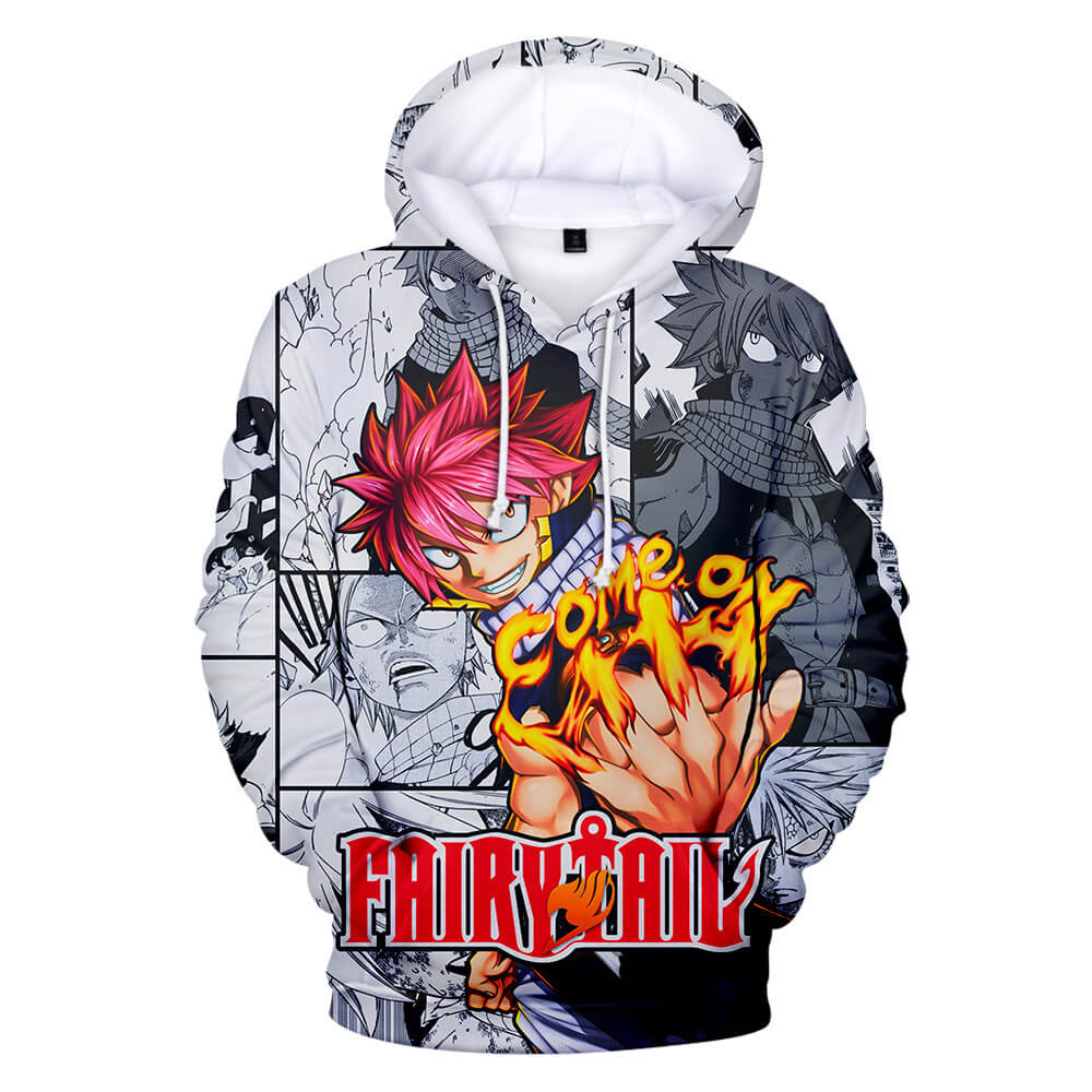 Fairy Tail Anime END Etherious Natsu Dragneel 2 Unisex Adult Cosplay 3D Print Hoodie Pullover Sweatshirt