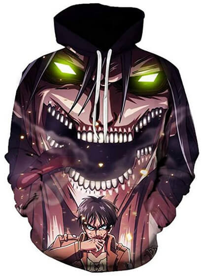 Attack on Titan Survey Corps Jiyuu no Tsubasa Anime 9 Unisex Adult Cosplay 3D Print Hoodie Pullover Sweatshirt