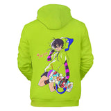 SK¡Þ Anime SK8 the Infinity Hardcore Skaters Miya Chinen Green 2 Unisex Adult Cosplay 3D Print Hoodie Pullover Sweatshirt