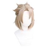 Genshin Impact Albedo Cosplay 35cm Short Linen Heat Resistant Synthetic Hair Wigs