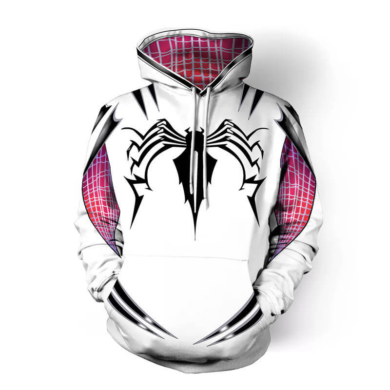 Spider-Man Movie Gwen Gwendolyne Maxine Stacy 1 Unisex Adult Cosplay 3D Print Hoodie Pullover Sweatshirt
