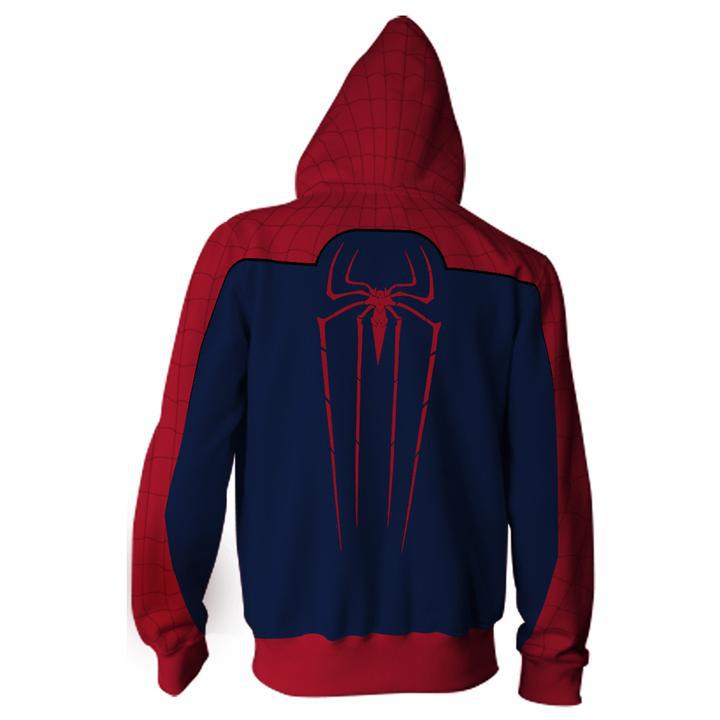 Spider-Man Movie Peter Benjamin Parker 13 Unisex Adult Cosplay Zip Up 3D Print Hoodies Jacket Sweatshirt