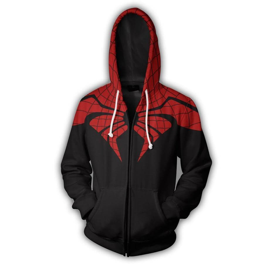 Spider-Man Movie Peter Benjamin Parker 8 Unisex Adult Cosplay Zip Up 3D Print Hoodies Jacket Sweatshirt