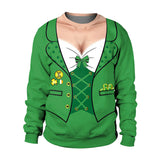 St Patricks Day Hoodie Unisex Adult Cosplay 3D Print Sweatshirt