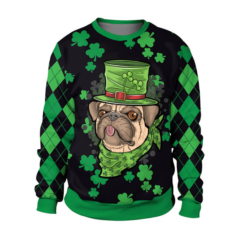 St Patricks Day Hoodie Unisex Adult Cosplay 3D Print Sweatshirt