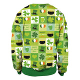 St Patricks Day Sweater Unisex Adult Cosplay 3D Print Pullover