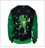 St Patricks Day Sweater Unisex Adult Cosplay 3D Print Pullover