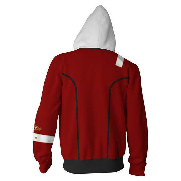 Star Trek II The Wrath of Khan TV Red Uniform Unisex Adult Cosplay Zip Up 3D Print Hoodies Jacket Sweatshirt