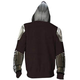 Star Wars Movie Mandalorian Jango Fett Unisex Adult Zip Up 3D Print Hoodies Jacket Sweatshirt