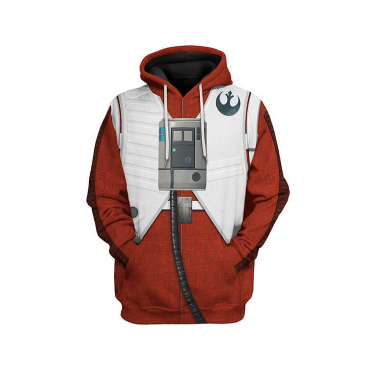 Star Wars Movie Poe Dameron Heartthrob Unisex Adult Cosplay 3D Print Hoodie Pullover Sweatshirt