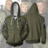 Stargate:SG-1 TV Explorer Unit Uniform Unisex Adult Cosplay Zip Up 3D Print Hoodies Jacket Sweatshirt