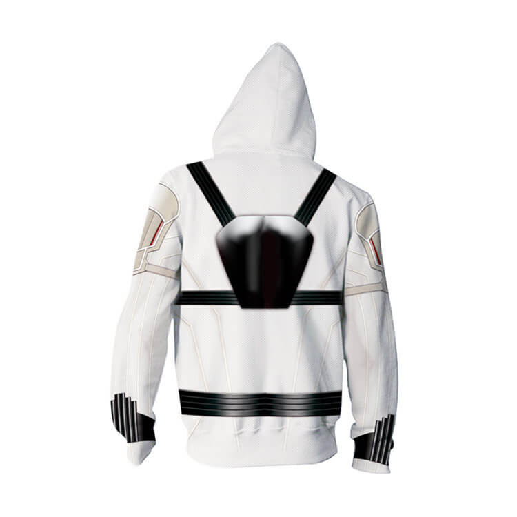 The Black Widow Movie Natasha Romanoff White Unisex Adult Cosplay Zip Up 3D Print Hoodies Jacket Sweatshirt