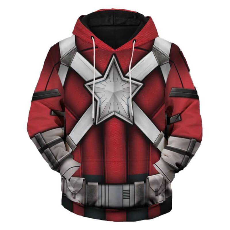 The Black Widow Movie Red Guardian Unisex Adult Cosplay 3D Print Hoodie Pullover Sweatshirt
