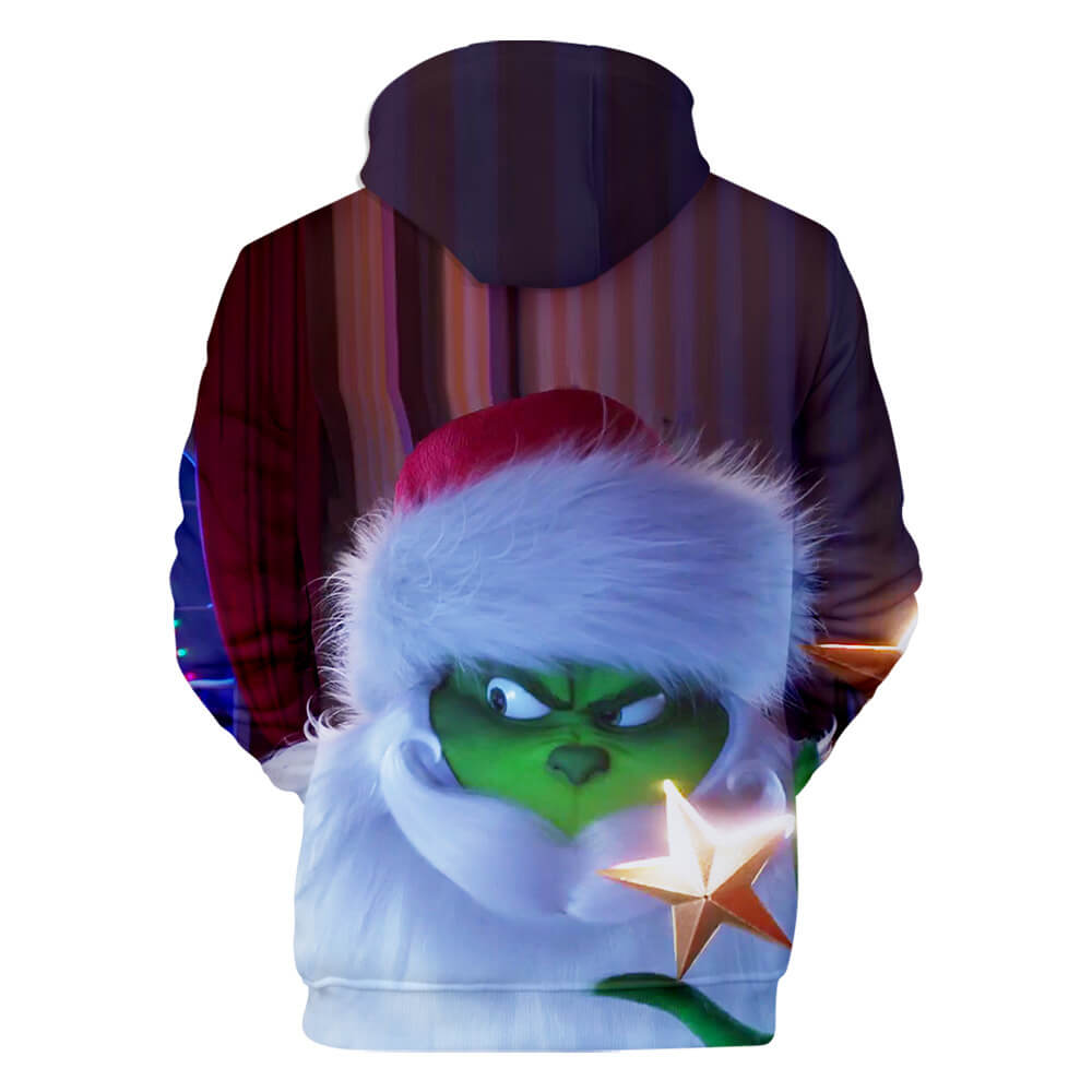 The Grinch Cartoon Movie Green Fur Hair Monster Christmas Mischief Joke 7 Unisex Adult Cosplay 3D Print Hoodie Pullover Sweatshirt