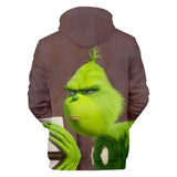 The Grinch Cartoon Movie Green Fur Hair Monster Christmas Mischief Joke 12 Unisex Adult Cosplay 3D Print Hoodie Pullover Sweatshirt
