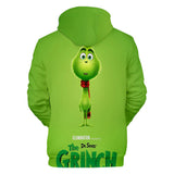 The Grinch Cartoon Movie Green Fur Hair Monster Christmas Mischief Joke 13 Unisex Adult Cosplay 3D Print Hoodie Pullover Sweatshirt