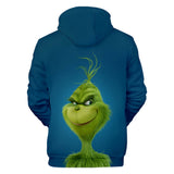The Grinch Cartoon Movie Green Fur Hair Monster Christmas Mischief Joke Unisex Adult Cosplay 3D Print Hoodie Pullover Sweatshirt