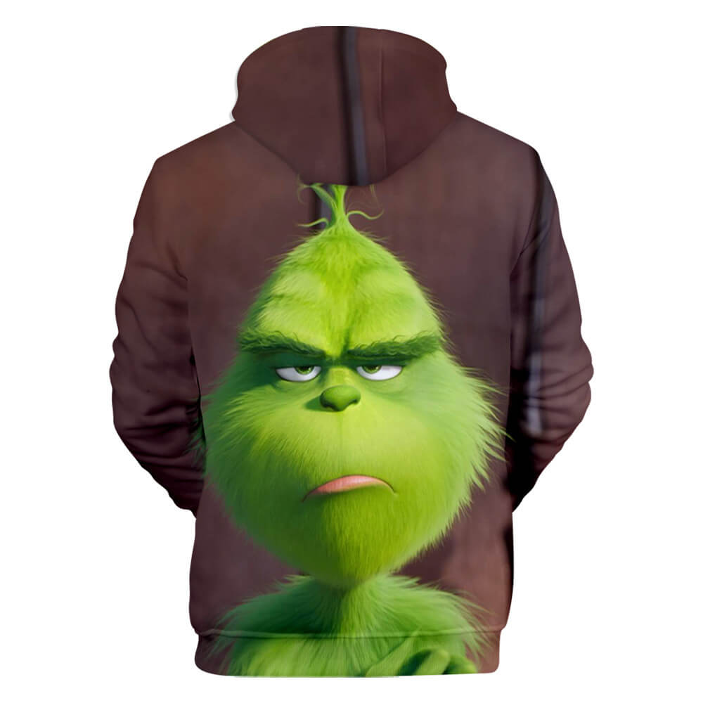 The Grinch Cartoon Movie Green Fur Hair Monster Christmas Mischief Joke 16 Unisex Adult Cosplay 3D Print Hoodie Pullover Sweatshirt