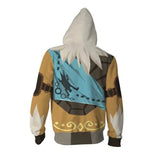 The Legend of Zelda Daruk Game Unisex 3D Printed Hoodie Sweatshirt Jacket With Zipper