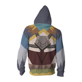 The Legend of Zelda Revali Game Unisex 3D Printed Hoodie Sweatshirt Jacket With Zipper