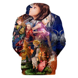 The Seven Deadly Sins Anime Meliodas Elizabeth Liones Ban Unisex Adult Cosplay 3D Print Hoodie Pullover Sweatshirt