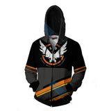 Tom Clancy's The Division 2 Game Demolitionist Sharpshooter Survivalist Unisex Adult Cosplay Zip Up 3D Print Hoodies Jacket Sweatshirt