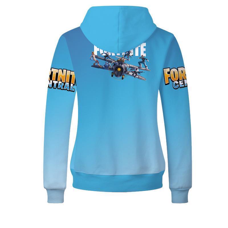 Fortnite Hoodie Kids Blue Sweatshirt