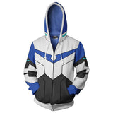 Voltron: Legendary Defender Anime Lance Charles McClain Blue Paladin Unisex Adult Cosplay Zip Up 3D Print Hoodies Jacket Sweatshirt