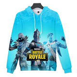 Fortnite Hoodie Unisex Blue Teen Sweatshirt
