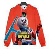 Fortnite Hoodie Unisex Orange Sweatshirt