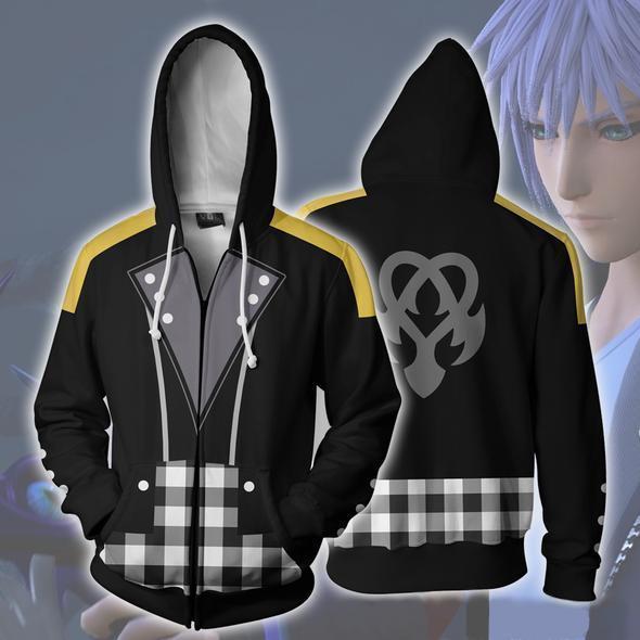 Kingdom Hearts Hoodies - Riku Keyblade Zip Up Hoodie