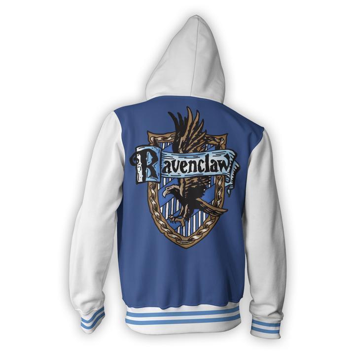 Harry Potter Hoodies - Revenclaw Harry Potter Cosplay Zip Up Hoodie