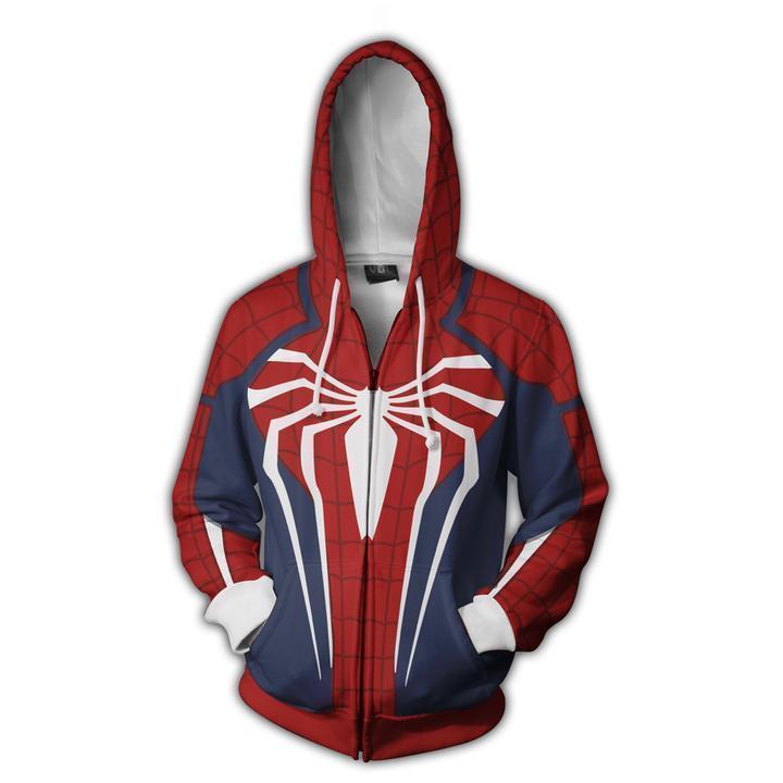 Spiderman Hoodies - Spider Man Zip Up Hoodie