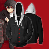 Persona 5 Hoodies Akira Kurusu Cosplay Zip Up Sweatshirt