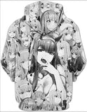 DARLING in the FRANXX Grey Girl Anime Unisex 3D Printed Hoodie Pullover Sweatshirt